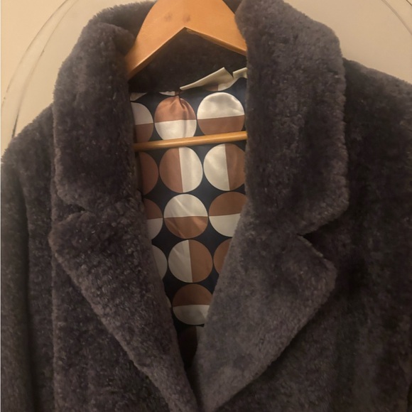 Anthropologie Charcoal Teddy Jacket - Picture 2 of 5